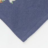 Couverture Polaire Pékinois Fleur d'Oranger (Coin)