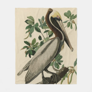 Couverture Polaire Pélican Brown d'Audubon's Birds of America