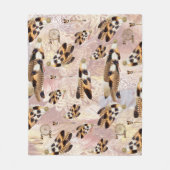 Couverture Polaire Pélican Brown ou plumes d'Hawk (Devant)