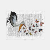 Couverture Polaire Pelican & Papillons (Devant (Horizontal))