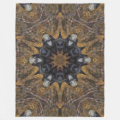 Couverture Polaire Peluche animale de bouclier de chaman de totem (Devant)