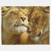 Couverture Polaire Peluche d'amour de lion (Devant (Horizontal))