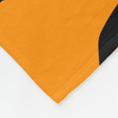Couverture Polaire Peluche Halloween Orange Chauves-Souris Partout (Coin)