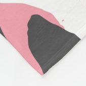 Couverture Polaire Pelure de léopard : Texture rose noire (Coin)