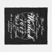 Couverture Polaire Pendle ou Salem Witch Trials démontent gothique (Devant (Horizontal))