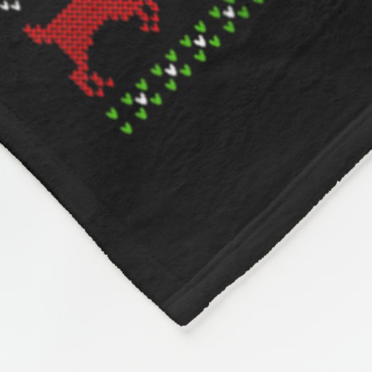 Couverture Polaire Penguin Christmas Lights Santa Costume Ugly Xmas S (Coin)