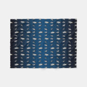 Couverture Polaire Penguin Party (Mélange Bleu fon (Devant (Horizontal))