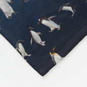 Couverture Polaire Penguin Party (Mélange Bleu fon (Coin)