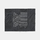 Couverture Polaire Pensez sur l'écriture sainte chrétienne de bible (Devant (Horizontal))