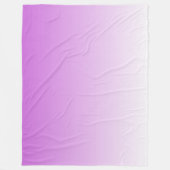 Couverture Polaire Pente à deux tons ombre lilas violet (Devant)