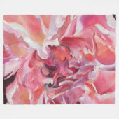 Couverture Polaire Peonies de l'Alaska Blanche polaire (Devant (Horizontal))