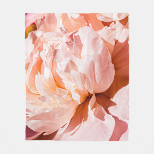 Couverture Polaire Peony flowers as luxury floral background, wedding