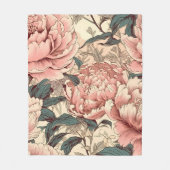 Couverture Polaire Peony rose (Devant)