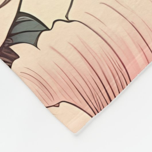 Couverture Polaire Peony rose (Coin)