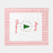 Couverture Polaire Pepperment rayé Noël polaire Blanket (Devant (Horizontal))