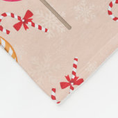 Couverture Polaire Peppermint Candy Mints Christmas, candy canes (Coin)