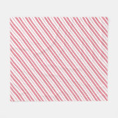 Couverture Polaire Peppermint Christmas Candy Cane Stripes (Devant (Horizontal))
