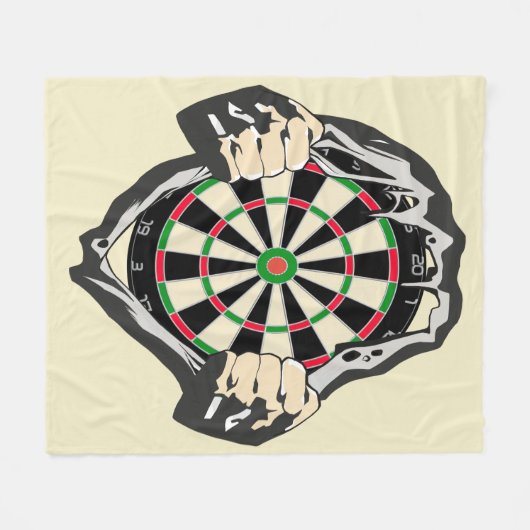 Couverture Polaire Percée vers le Bullseye - Ultimate Dartboard (Devant (Horizontal))