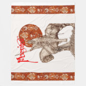 Couverture Polaire PERCEVAL LEGEND /QUEST DU SAINT-GRAIL Rouge Blanc (Devant)