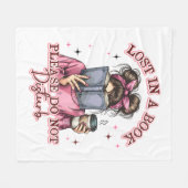 Couverture Polaire Perdu dans un livre... (Devant (Horizontal))