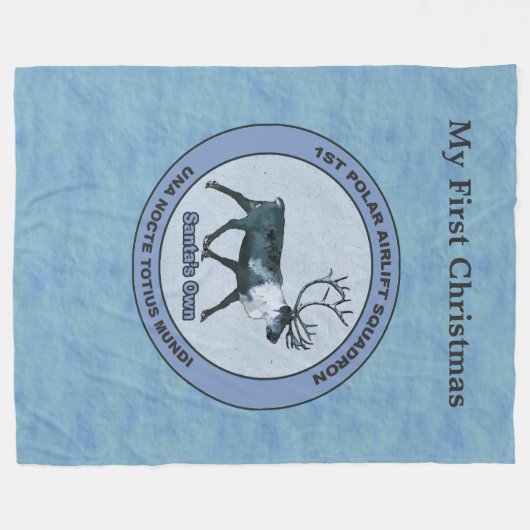 Couverture Polaire Père Noël 1er Polar Airlift Sqdn - Subduit (Devant (Horizontal))