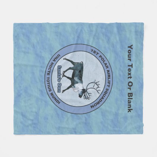 Couverture Polaire Père Noël 1er Polar Airlift Sqdn - Subduit (Devant (Horizontal))