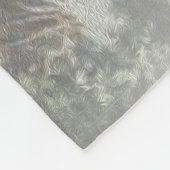 Couverture Polaire Père Noël ancienne avec enfants devant une église (Coin)