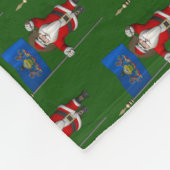 Couverture Polaire Père Noël Avec Drapeau De Pennsylvanie (Coin)