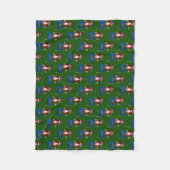 Couverture Polaire Père Noël Avec Drapeau De Pennsylvanie (Devant)