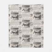 Couverture Polaire Père Noël Bear Breaking News Journal Christmas Dee (Devant)