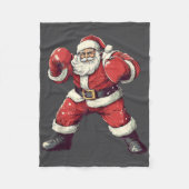 Couverture Polaire Père Noël Boxer Lover Drôle Mixed martial art Muay (Devant)