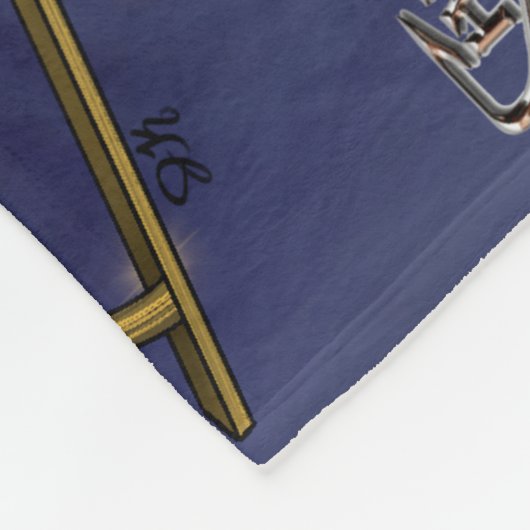 Couverture Polaire père Noël Chris & Wilbur Sleigh Ride Fleece Blanch (Coin)