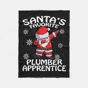 Couverture Polaire Père Noël Favori Plumber Apprentice Noël