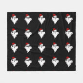 Couverture Polaire Père Noël Ghost (Devant (Horizontal))