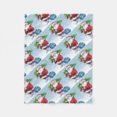 Couverture Polaire Père Noël livre le Motif de Noël (Devant)