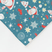 Couverture Polaire Père Noël Love Motif (Coin)