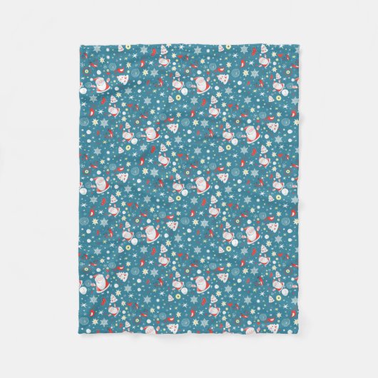 Couverture Polaire Père Noël Love Motif (Devant)