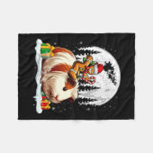 Couverture Polaire Père Noël Pain d'épices équitation Guinée Cochon E (Devant (Horizontal))