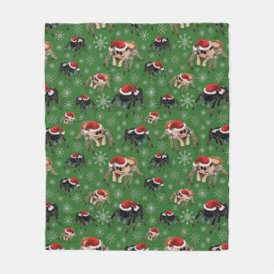 Couverture Polaire Père Noël Regal Jumping Spider Phidippus Regius ve