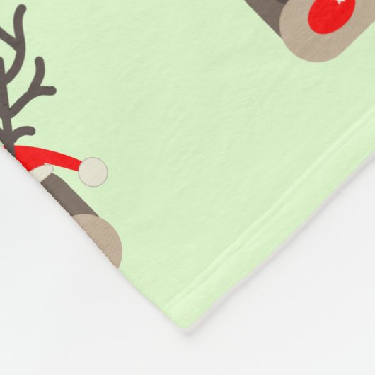 Couverture Polaire Père Noël Rudolf (Coin)