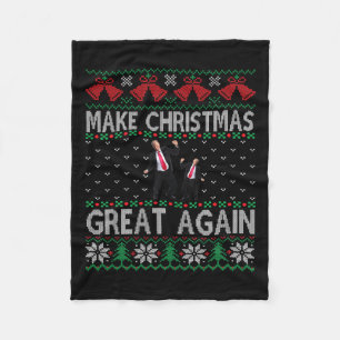 Couverture Polaire Père Noël Trump Danse Rendre Noël super moche