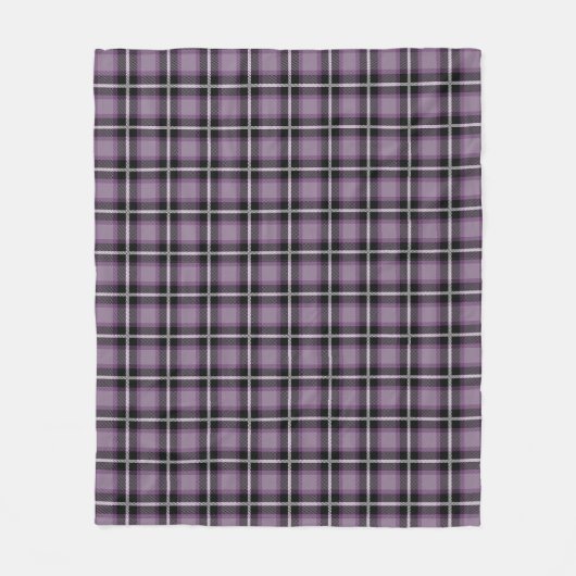 Couverture Polaire Perfection Plaid Violet (Devant)