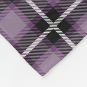 Couverture Polaire Perfection Plaid Violet (Coin)