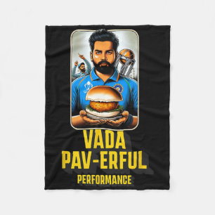 Couverture Polaire Performance Vada Pav Délicieux Nourriture Desi Bla