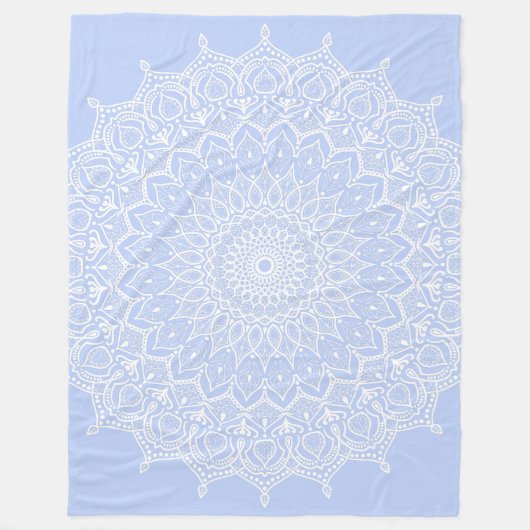 Couverture Polaire Periwinkle Mandala - Bora in Juniper Berry (Devant)