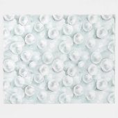 Couverture Polaire Perles blanches à la menthe (Devant (Horizontal))