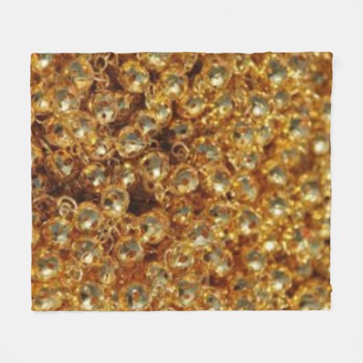 Couverture Polaire perles d'or (Devant (Horizontal))