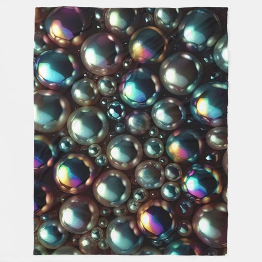 Couverture Polaire Perles noires (Devant)