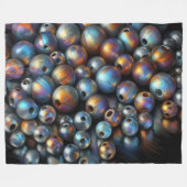 Couverture Polaire Perles Pastel Dures Perles Iridescentes (Devant (Horizontal))