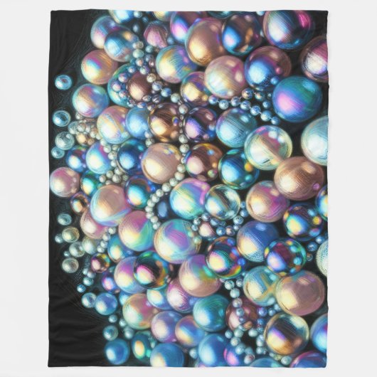 Couverture Polaire Perles Pastel Dures Perles Iridescentes (Devant)